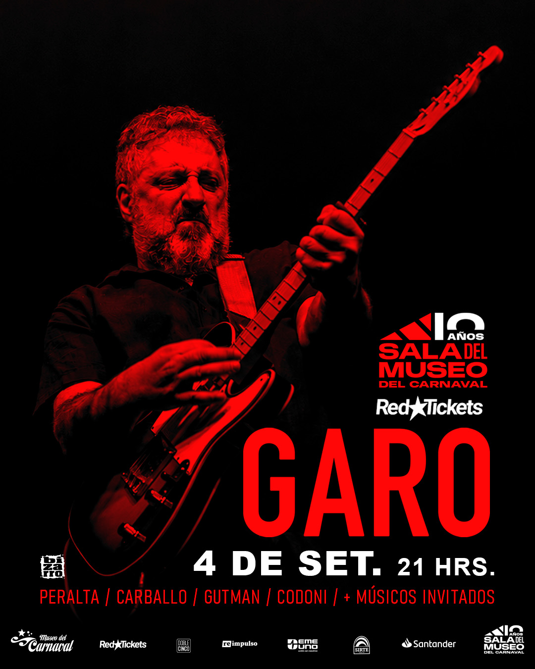Show de Garo en La Sala del Museo 4 de Setiembre de 2026